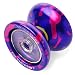 Produktbild xcsourcea® Original Magic YoYo N11 Aluminum Professional YoYo Toys + 5 x Strings + Glove (Purple N9) [Import UK-]