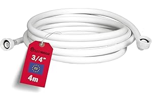 ELECTROHOGAR Tuyau Machine à Laver et Lave-Vaisselle | De 1,5M à 6M | Tuyau Universel d'Arrivée d'eau | Filetage Standard Compatible Avec toutes Les Marques: Bosch, Siemens, NEFF (4M)