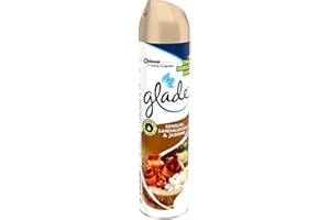 Glade Odświeżacz Powietrza w Sprayu, Eliminuje Nieprzyjemne Zapachy w Domu i Łazience, Zapach Drzewa Sandałowego i Jaśminu, 300 ml