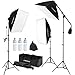 Produktbild CRAPHY Softbox Set Fotostudio Studioleuchte Set, 50x70cm Fotostudio Softbox mit 3X 135W 5500K Fotolampe und 3X Faltbar Lampenstativ, Softbox Dauerlicht mit Sandsack und Tragetasche