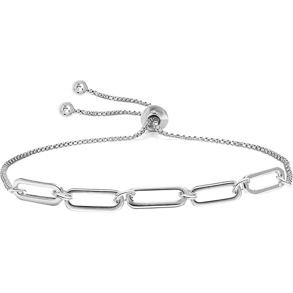 LeCalla 925 sterling zilveren Italiaanse sieraden trendy cadeau 3 mm, 3,5 mm, 4,5 mm diamantgeslepen paperclip link ketting voor vrouwen met kreeft gesp (16, 18, 20, 24 inch), Length 20 Inches, Zilver