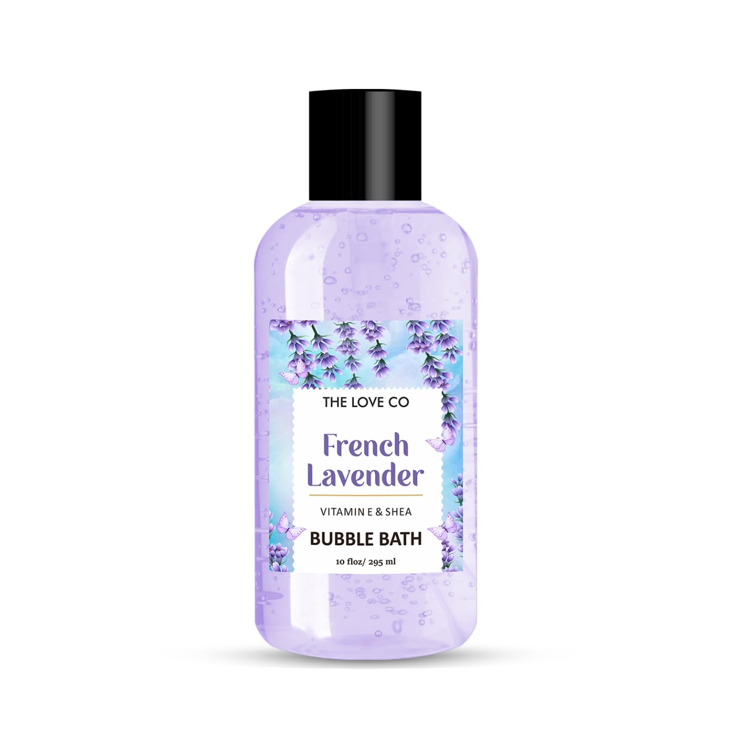 THE LOVE CO Lavender Bubble Bath - Aromatherapy Soap and Bath Oil with Epsom Salt for Dry Skin - Moisturizing and Soothing - 