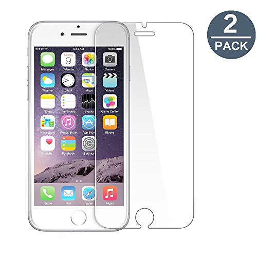 Verre Trempé iPhone 6s 6, [2-Pack] Y-ouni Film Protection -SANS BULLES D'AIR -Ultra Résistant Dureté 9H Glass Screen Protector pour iPhone 6 / 6S 4.7 inch