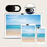 Onomo Webcam Gizlilik Kapağı, 5'li Set, Diz&uuml;st&uuml; Bilgisayar Tablet ve Telefon i&ccedil;in Kamera Koruyucu (Siyah)