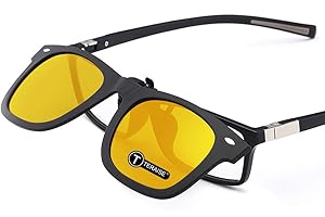 TERAISE Lunettes de soleil polarisées de clip-on de conduite avec la fonction de flip-approprié pour conduire le sport de plein air de pêche