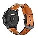 Produktbild Armband für Amazfit Stratos Smart Watch 2/2S 22mm, Smartwatch Zubehör Leder Ersatzarmband Armbänder Smartwatch für Männer Frauen (Braun)