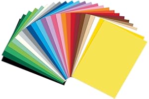 folia 615/50 99 - Fotokarton Mix, DIN A5, 300 g/m², 50 Blatt, sortiert in 25 Farben, zum Basteln und kreativen Gestalten von Karten, Fensterbildern und für Scrapbooking, Bunt
