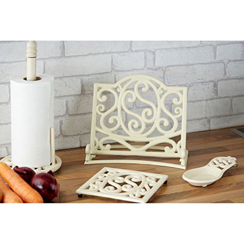 Premier Housewares Löffelablage, Gusseisen, cremefarben - 3