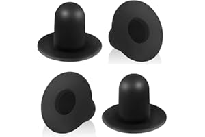 SUBTAVIK 4 Pieces Pool Plug Stopper, Replacement Pool Wall Plugs Swimming Pool Filter Pump Strainer Hole Plug Stopper Compatible with Intex and Bestway (Black, Long)