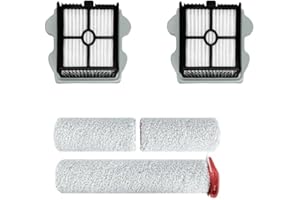 MYAYD Juego de recambios de rodillos de cepillo y filtro de aspiradora HEPA compatible con aspiradoras Roborock Dyad Pro/Dyad Pro Combo Incluye 2 cepillos principales, 2 filtros