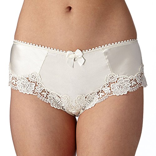 Reger By Janet Reger Womens Designer Ivory Embroidered Bridal Shorts 10