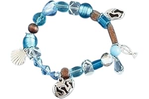 Roman Inc. Footprints Beaded Bracelet - Large - 7-7 1/2 by Roman Inc.