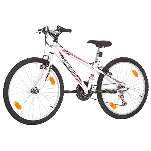 24 Zoll, CoollooK, TEMPO, Jugend Fahrrad,Mountainbike MTB,hardtail, Rahmen 28 cm, SHIMANO 18-GANG, Weiss - 7