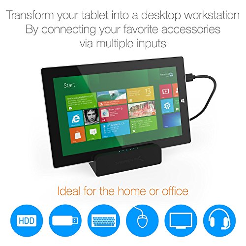 Sabrent USB 3.0 Universal-Dockingstation mit Ständer für Tablets und Laptops unterstützt Windows & Mac (DS-RICA) - 3