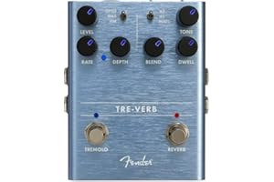Fender Tre-Verb, Pedal de Efecto para Guitarra, Reverb/Tremolo Digital