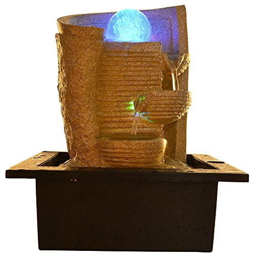 Home Decor Indoor Outdoor Decorative Table Top Water Fountain (21cmX18cmX27cm) RS.2999 (73.00% Off) - Amazon