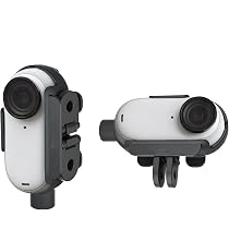 Gabbia Protettiva Per Insta360 GO 3 – Custodia In PVC Con Adattatore 1/4", Foro Microfono E Apertura Per Schermo