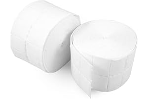 ‎INLAQ INLAQ® Zelletten 1000 sztuk | Bezpyłowe płatki kosmetyczne do stylizacji paznokci żelowych i akrylowych - grube i estetyczne 12-warstwowe waciki (2x 500 sztuk)