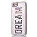 Produktbild iPhone 7 Hülle, Chreey [Dream] Dynamisch Flüssig Treibsand Glitzer Pailletten Transparent Handyhülle Kristall Schutzhülle Hart Schale TPU Silikon Bumper Case Weiche Rand [Silber]