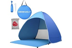 XXL strandmussla Pop Up UV-skydd 50 +, strandtält solskydd 3–5 personer, större strandmussla Pop Up 200 x 165 x 130 cm