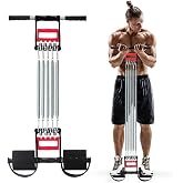 Tummy Trimmer Hand Gripper Chest Expander Covvy 3 en 1 Barras de Levantamiento Spring Exerciser El&aacute;stico Sit Up Cuerda de tra