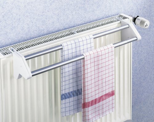 WENKO 3702100 Heizkörper-Wäschetrockner Standard – ausziehbar, Aluminium, 62-110 x 11.5 x 13 cm, Aluminium - 4
