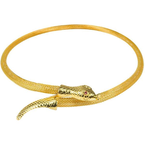 Bracelet Boland Noble Of The Nile – Serpent Doré Avec Strass, Style égyptien – Idéal Pour Cléopâtre, Déesse Grecque, Carnaval Et Fête à Thème