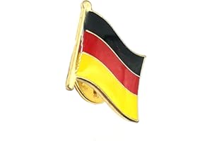 SNS COMPONENTS Niemcy niemiecka niemiecka niemiecka emalia metalowa flaga kraju przypinka odznaka, Metal