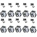 Produktbild Push Lock Schlösser - Mini - 26mm Rosette+Knopf - 10er Set - silber