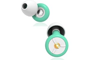 BPTRKOM 1 paio Tappi Orecchie per Concerti - Protezione Antirumore 19dB con Suono Hi-Fi - Per Musicisti, Festival e Club - Ideali per Eventi Musicali(Verde, con 2 paia di spine di ricambio)