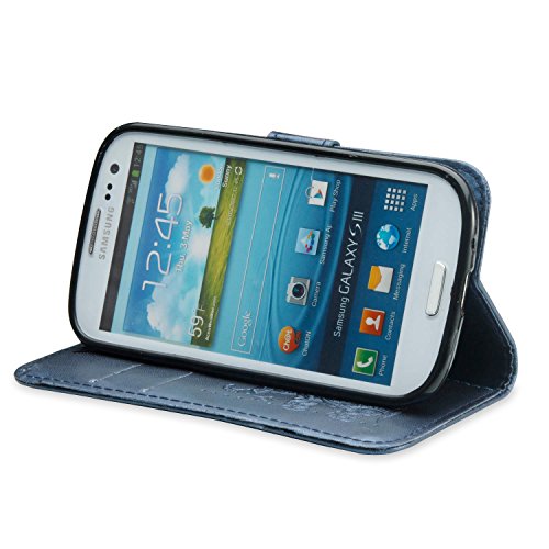 Cozy Hut Cover Schutzh  lle Handyh  lle Taschen Schalen Handy Tasche Flip Wallet Stil Samsung Galaxy S3   I9300  4 8 Zoll  Stammes- Elefant Pr  gemust