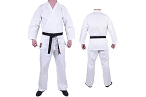 MAR INTERNATIONAL MAR | White Karate Gi with FREE belt, Traditional Student Uniform, Kids Karate Suit | Men & Women; Kids & Adults | Supreme Design - 8.5oz Fabric + FREE BELT