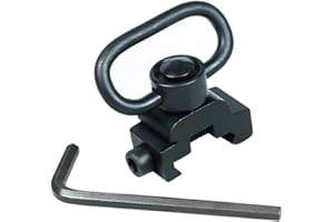 BigTron Sling Adattatore, Accessori per la Caccia Supporto Girevole per Slitta QD con Pulsante, Attacco per Slitta QD per Guida 20mm