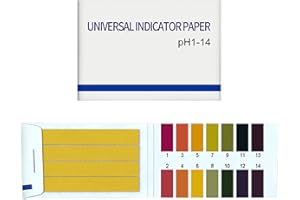 Dlicsy 160Pcs PH Test Strips, PH 1-14 Litmus Test Paper, Universal Indicator Paper for Pool, Spa, Soap, Soil, Water, Saliva, Cosmetic, Pet Food PH Test, 2 Pack