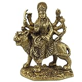 Designs for you Brass Statue and Sculpture of Goddess Maa Durga Idol Hindu Art Puja Gifts,(Lxbxh - 10.16X 5.08 X 13.33) Cms Weight - 900 Grams.