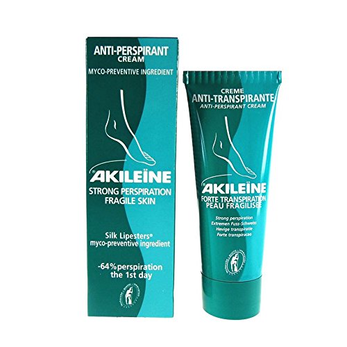 Akileine Cream Green - Antiperspirant with Silk Lipesters - 150ml