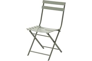 Hespéride - Chaise de Jardin Pliante Greensboro Vert Laurier Acier