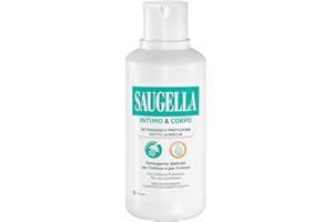 Saugella Detergente Intimo e Corpo, Uso Bagnoshiuma, Delicato Con Sistema Prebiotico, Estratto di Salvia e Acido Lattico per un Uso Quotidiano nel Rispetto del pH Fisiologico, 500 ml