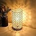 Produktbild Albrillo Kristall Tischlampe, Klassische Dekorative Nachttischlampe mit E27 Fassung, Design LED Tischlampe mit 153 Kristalle als Geschenke und Deko für Wohnzimmer, Schlafzimmer