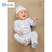 B.B.PIGEONS Newborn Baby Blue Stripe Long Sleeve Cotton Onesies Bodysuits Baby Grow Gift Baby Shower Gift Available 0-3 Months