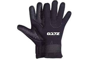 TrusMe 3Mm 5Mm Neoprene Swimming Diving Gloves Neoprene Glove with Adjustable Wristband for Winter Swimming Warm,Anti-Slip,5MM,S