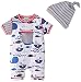 Lilly & Sid Baby-Boys Gone Fishing Hat Set Romper, Blue, 6-12 Months