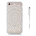 Produktbild Grandoin iPhone 8 Hülle,iPhone 7 Hülle, 2 in 1 Ultra Dünne Schale Luxus Ultra Dünn Weich TPU Bumper Case Silikon Schutzhülle TPU Bumper Schale für Apple iPhone 8 / iPhone 7 (Weiße Sonnenblume)