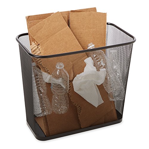 Rubbermaid kommerziellen 7,5 gal Collection Concept Stahlgeflecht oben offen, Papierkorb, Schwarz - 4