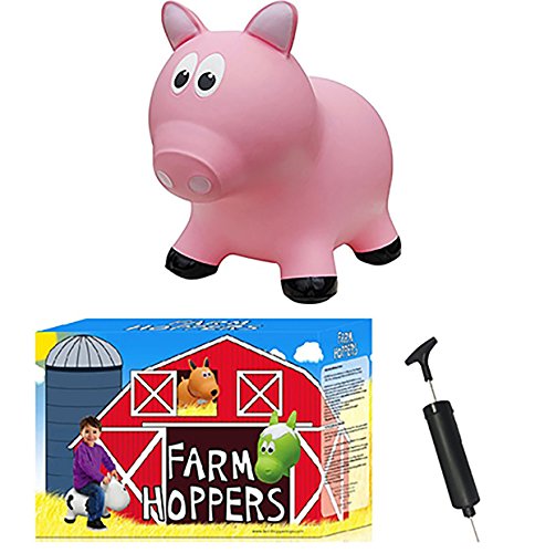 Preisvergleich Produktbild Farm Hoppers Inflatable Bouncing Pink Pig with Pump by