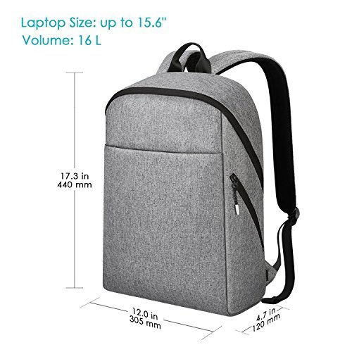 REYLEO Rucksack Herren und Damen 15 6 Zoll Laptop Tasche leichtgewichtiger Business Backpack mit viel Stauraum f  r Uni Reise und Arbeit wasserdicht g