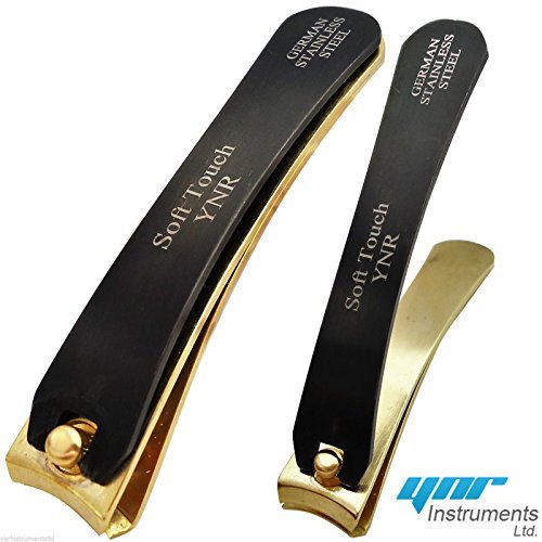 Professional German Black & Gold Toe Nail Cutter Clipper Nippers Chiropody Heavy Duty Thick Nails (New Year Offer)