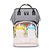 HEYI Diaper Bag Backpack Travel Large Spacious Tote Shoulder Bag Organizer (Gray-Black)