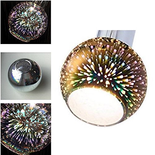 Preisvergleich Produktbild 4er Set Lampenschirm , Glas , Ersatzglas , Schirm , Ersatzschirm , Lampenglas für Pendellampe , Tischlampe , Fluter, Leuchte , mit Firework Effekt (4er Set)