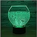 Produktbild Aquarium Form Acryl 3D Nachtlicht Led Illusion Usb Nachtlicht Schreibtischlampe Wohnkultur Weihnachtsgeschenk Atmosphäre Decor Lampe Fernbedienung